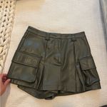 Avec Les Filles Anthropologie  Dark Green Skater Skirt Photo 4