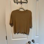 American Eagle  Outfitters Brown Top A&E Soft Sexy Boxy Shirt Photo 2