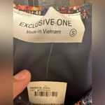 Exclusive One double layered navy blue floral lace top Photo 2