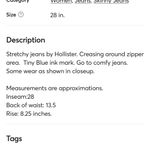 Hollister Skinny Jeans Low Rise Lightwash Comfy Womens 7 Photo 11