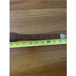 3D Belt Brown Leather Western Brown Womens Size 34 Silver Buckle Adjustable 1123 Photo 6