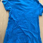 NFL Carolina Panthers T Shirt Women Medium Majestic Blue Short Sleeve  V Neck Photo 2