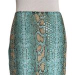Carlisle Per Se Sequin Snake Print Straight Skirt Womens Size 4 Green Statement Piece NEW Photo 11