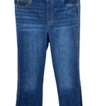 Spanx  Stretch Jeans Pull-On Flare‎ Cropped Midnight Shade Blue Size Large Tall Photo 2