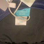 Coastal Blue New NWT  Navy Side Tie Full Coverage One Piece‎ Swimsuit Size Medium Photo 3