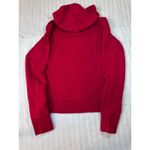Aeropostale Womens Small Red Hoodie Pullover NY Glitter Logo Sweatshirt Photo 2