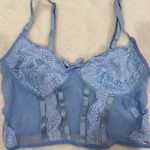SheIn Blue Lace Tank Top Photo 0