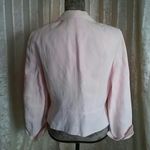 Jones Wear  Women's Blush Silk/Linen Blazer Jacket Photo 2