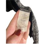 Lush Clothing Lush Gray and Black Long Sleeve Open Cardigan with a Sheer Peekaboo Back Photo 3