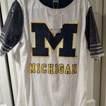 University of Michigan Sequin Jersey Dress(Gameday Couture) White Size L Photo 0