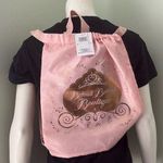 Disney  Parks Bibbidi Bobbidi Boutique Bag Drawstring Backpack Pink Princess NEW Photo 0