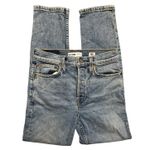 RE/DONE  Originals High-Rise Ankle Crop Stretch Mid-90’s Wash Blue Jeans Size 26‎ Photo 6