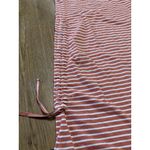 Toad &Co Muse Midi Dress Women’s M Orange Stripe Adjustable Drawcord Pocket Size M Photo 8