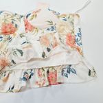 superdown  Lolita Bustier Peplum Top in White Floral XL Photo 4