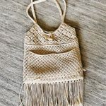 Ralph Lauren Denim & Supply Cream Macramé Shoulder Bag with Fringe Photo 8