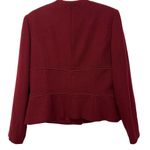 Talbots  Vintage Red Wool Tweed Blend Size 14 Made in USA Bolero Blazer Photo 2
