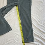 Free People Velvet Crop Flare Pants Green Slim Fit Stretch Corduroy Size M Photo 10