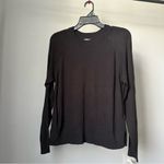 H&M very light black slightly transparent crewneck sweater medium Photo 3