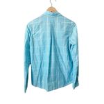 Patagonia  Blue Plaid Long Sleeve Overcast Button Down‎ Shirt Size 4 Photo 3