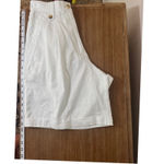 SweetBriar Women's White High Waist Pleated Bermuda‎ Shorts Vintage Grandmacore Size 10 Photo 6