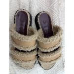 STAUD SIESTA SANDAL COLOR DOE SHERPA TRIM/FOOTBED WOMENS SHOES EU 40 Photo 2