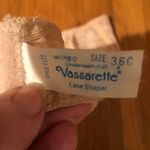 Vassarette Strapless Lace Bra - size 36C - beige Photo 2