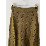 NWT Savannah Morrow Lauryn Skirt Forest Green Cotton Knit Midi XS Photo 4