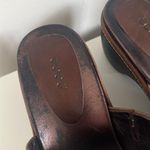 Ecco  Brown Mules Braided Leather Clogs 41 Casual Boho style  Photo 5