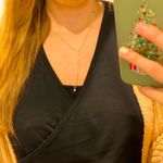 Gold Lariat Cubic Zirconia Crystal Stud Necklace Photo 3