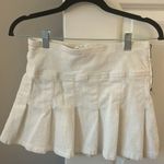 Aeropostale  white curduroy pleated skirt Photo 0