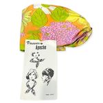 VASSAR APACHE Vintage Scarf Vibrant Floral Print NEW Orange Photo 1