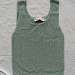 Macy's new with tags macy’s teal green rhinestone beaded sequin ribbed cami tank top Photo 4