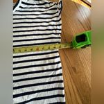 ZARA  Black And White Striped Tie hem Crop Shirt Size Large Photo 5