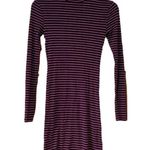 Forever 21 Striped Fitted Mock Turtleneck Dress Photo 0