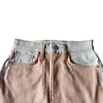 Hudson  Viper Mini‎ Skirt Women's 24 Orange Denim Colorblock Colorful Stretch Photo 7