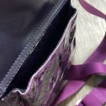 Vittorio Leather Crossbody Purple Photo 8
