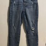 Kendall + Kylie Blue Skinny Jeans with Distressed Details Photo 0