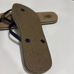 Tory Burch  navy blue  and Tan Sandals EUC Photo 3