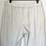 No Boundaries  Off White Jogger Pants with Subtle Butterfly Design - Medium Photo 5