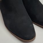 Lucky Brand  VENNIA BLACK NUBUCK PEBBLED LEATHER SLIP ON HEELS 6.5M Photo 2