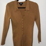 Maeve Anthropologie Ribbed Collared Cardigan Camel Photo 10