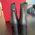 Valentino Garavani Valentino Black and Gold Studded Ankle Boots Photo 1