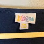 LuLaRoe  Lynnae Navy Blue w/ Screenprint Added Sunflowers & Saying Sz 3X GUC Photo 2