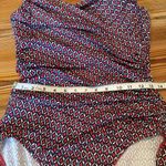 MiracleSuit  Sz 14 Sanibel One Piece Swimsuit Red/White/Blue Slimming Ruched EUC Photo 11