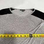 Vince  Black Gray Colorblock Long Sleeve T-Shirt Rayon Jersey Photo 8