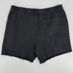 Aerie Adventure Shorts Large Black Utility Raw Hem Elastic Waist Casual Comfy Photo 4