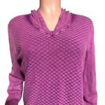 Pulp long sleeve v neck boysenberry pullover with hooded sweater L Purple Size L Photo 4