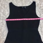 Theory Gorgeous  S Stretch Bandage Knit Midi Dress Vneck Black Cocktail ALine Photo 4