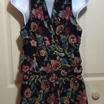 Black floral print romper Black Size M Photo 7