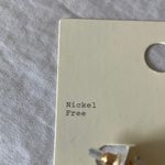 A New Day : Gold Tone & Faux Pearl Hoop Earrings- Nickel Free Photo 2